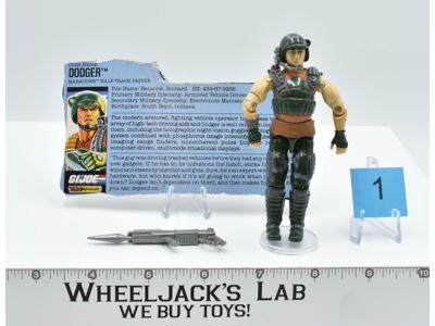 Dodger #1 100% Complete 1987 GI Joe ARAH Vintage Hasbro Action Figure