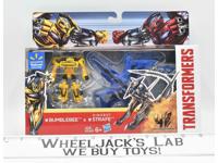 Bumblebee Dinobot Strafe WALMART 2 Pack Transformers AOE Age of Extinction 2014