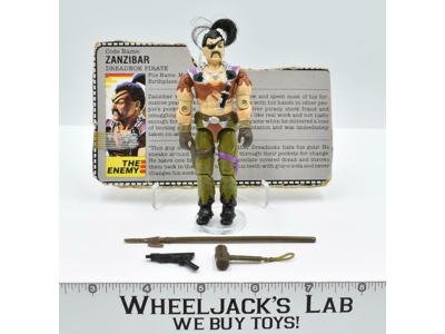 Zanzibar V1 100% Complete 1987 GI Joe ARAH Hasbro Vintage Action Figure
