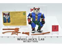 Panda Khan #2 100% Complete Teenage Mutant Ninja Turtles 1990 Playmates Figure