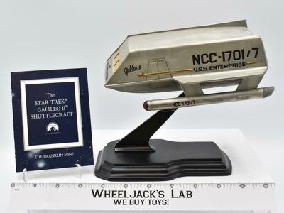 U.S.S. Enterprise Galileo II Shuttercraft Star Trek MIB 1994 The Franklin Mint