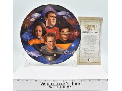Engineer's Tribute Plate Star Trek: 30 Years 1997 Hamilton Gifts NEW MIB