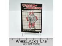 Jetfire Instructions Manual Booklet 1985 Hasbro G1 Transformers Vintage Figure