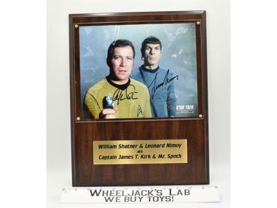 Captain Kirk &amp; Spock Star Trek Original Series AUTOGRAPHED Plaque