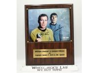 Captain Kirk &amp; Spock Star Trek Original Series AUTOGRAPHED Plaque