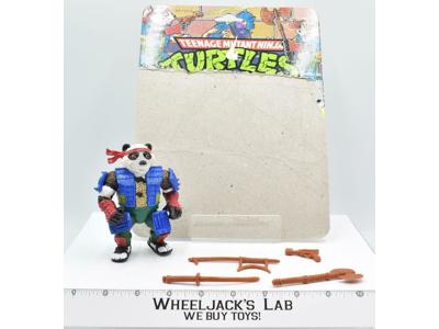 Panda Khan 100% Complete W/Card 1988 TMNT Teenage Mutant Ninja Turtle Playmates