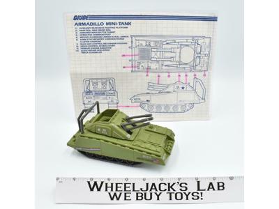 Armadillo 100% Complete 1985 GI Joe ARAH Action Figure Vintage Vehicle