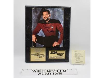 Commander William Riker Next Generation Star Trek AUTOGRAPHED Plaque #105/2500
