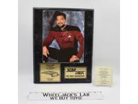 Commander William Riker Next Generation Star Trek AUTOGRAPHED Plaque #105/2500