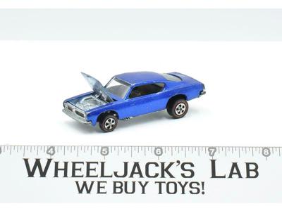 Custom Barracuda Blue1968 Redline Hot Wheels Mattel Vintage RL