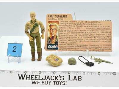 Duke First Sergeant #2 V1 Complete MAIL AWAY GI Joe Vintage Hasbro 1983 Figure