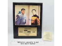 Spock &amp; Data Star Trek Next Generation AUTOGRAPHED Plaque 11/2500