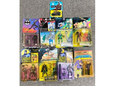 Batman Lot of 9 Marvel Comics Action Figures 1990's Toy Biz New on Card
