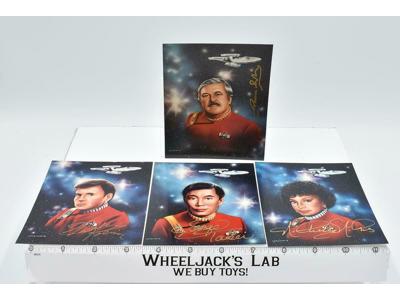 Scotty Uhura Sulu Chekov Artist Rendition AUTOGRAPHED 5x4 Photographs
