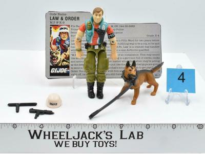 Law &amp; Order #4 V1 100% Complete 1987 GI Joe ARAH Hasbro Vintage Action Figure