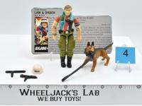 Law &amp; Order #4 V1 100% Complete 1987 GI Joe ARAH Hasbro Vintage Action Figure