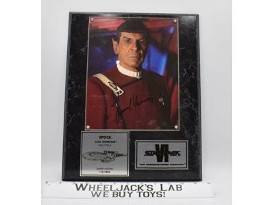 Spock Star Trek The Undiscovered Country AUTOGRAPHED Plaque 116/2500