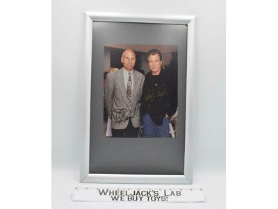 Captains Kirk &amp; Picard Star Trek Stewart &amp; Shatner AUTOGRAPHED 8x10 Picture