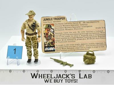 Recondo #1 100% Complete GI Joe V1 ARAH Vintage Hasbro 1984 Action Figure