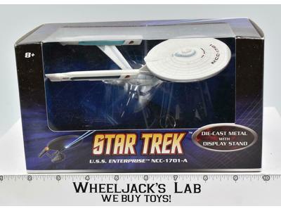 USS Enterprise NCC-1701-A Die-Cast Metal 2008 Mattel Figure W/Display Stand