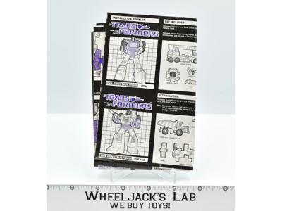 Evil Constructicon GIFT SET Instruction Booklet 1985 G1 Transformers Hasbro