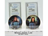 Dr. Beverly Crusher &amp; Counselor Deanna Troi Mini Plates Star Trek Hamilton 1997