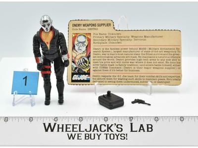 Destro #1 V1 100% Complete GI Joe ARAH Vintage Hasbro 1983 Action Figure
