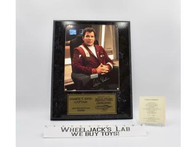 Captain James T. Kirk Star Trek Final Frontier AUTOGRAPHED Plaque #171 of 2500