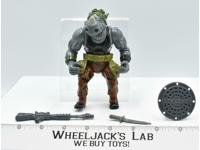 Rocksteady HARD HEAD 100% Complete Teenage Mutant Ninja Turtles 1988 Playmates