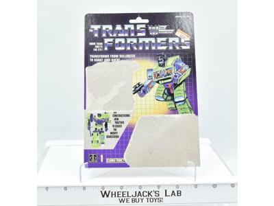 Bonecrusher Devastator Cardback Vintage 1985 G1 Transformers Action Figure
