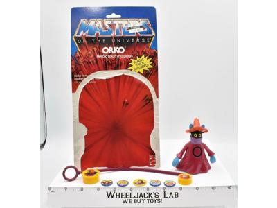 Orko 100% Complete W/ Cardback He-Man Masters of the Universe MOTU 1984 Mattel