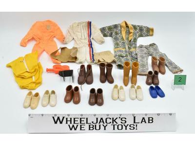Lot 2 Big Jim, Marx, Mego, GI Joe 12" Clothes Shoes Action Figure Vintage