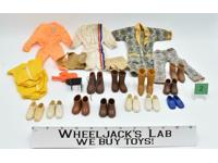 Lot 2 Big Jim, Marx, Mego, GI Joe 12" Clothes Shoes Action Figure Vintage