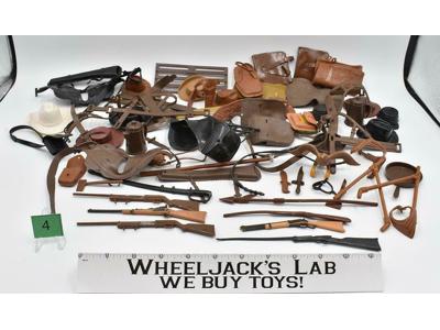 Lot 4 Marx 12" Action Figure Hats, Weapons, Clothes, Vintage