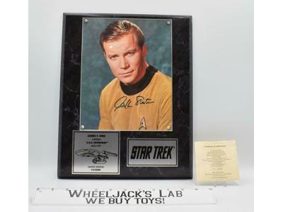 Captain James T. Kirk Star Trek Limited Edition AUTOGRAPHED Plaque #13 of 2500