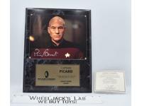 Captain Jean Luc-Picard Star Trek Generations AUTOGRAPHED Plaque #579/995