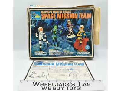 Space Mission Team Mattel's Man In Space BOX &amp; INSTRUCTIONS ONLY 1968 Vintage