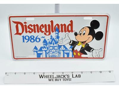 Mickey Mouse Castle Disneyland Walt Disney 1986 License Plate