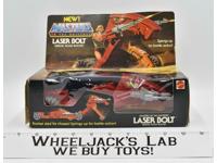 Laser Bolt 100% Complete MIB He-Man Masters of the Universe MOTU 1985 Mattel
