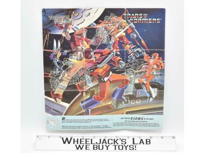 Predaking Rodimus Insert Poster Glow n The Dark G1 Transformers Acion Figure