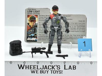 Low-light #1 V1 100% Complete 1986 GI Joe ARAH Hasbro Vintage Action Figure