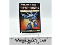 Bluestreak Instructions Manual Booklet 1985 Hasbro G1 Transformers Vintage