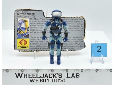 Cobra Motor Viper #2 V1 100% Complete GI Joe 1986 Hasbro Action Figure Vintage