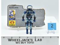Cobra Motor Viper #2 V1 100% Complete GI Joe 1986 Hasbro Action Figure Vintage