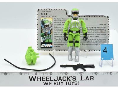 Sci-Fi #4 V1 100% Complete GI Joe ARAH Vintage Hasbro 1986 Action Figure