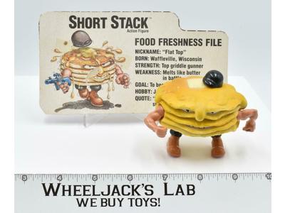 Short Stack W/Card Food Fighters 1988 Mattel Vintage Action Figure
