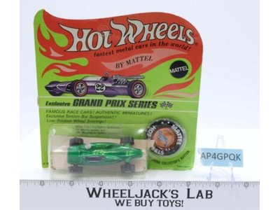 Green Shelby Turbine Hot Wheels Redline Grand Prix 1969 Mattel NEW MOSC SEALED