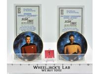Lt. Commander Laforge&amp;Ensign Wesley Crusher #1 Mini Plates Star Trek 97 Hamilton