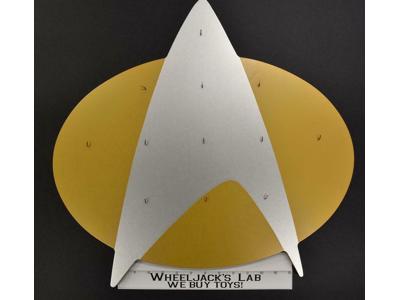 Star Trek Logo Display Rack of 12 Mini Plates NEW in Box