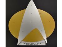 Star Trek Logo Display Rack of 12 Mini Plates NEW in Box